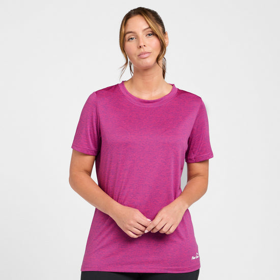 Womens Active Short Sleeve T-Shirt Pink
