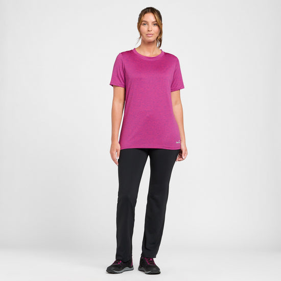 Womens Active Short Sleeve T-Shirt Pink