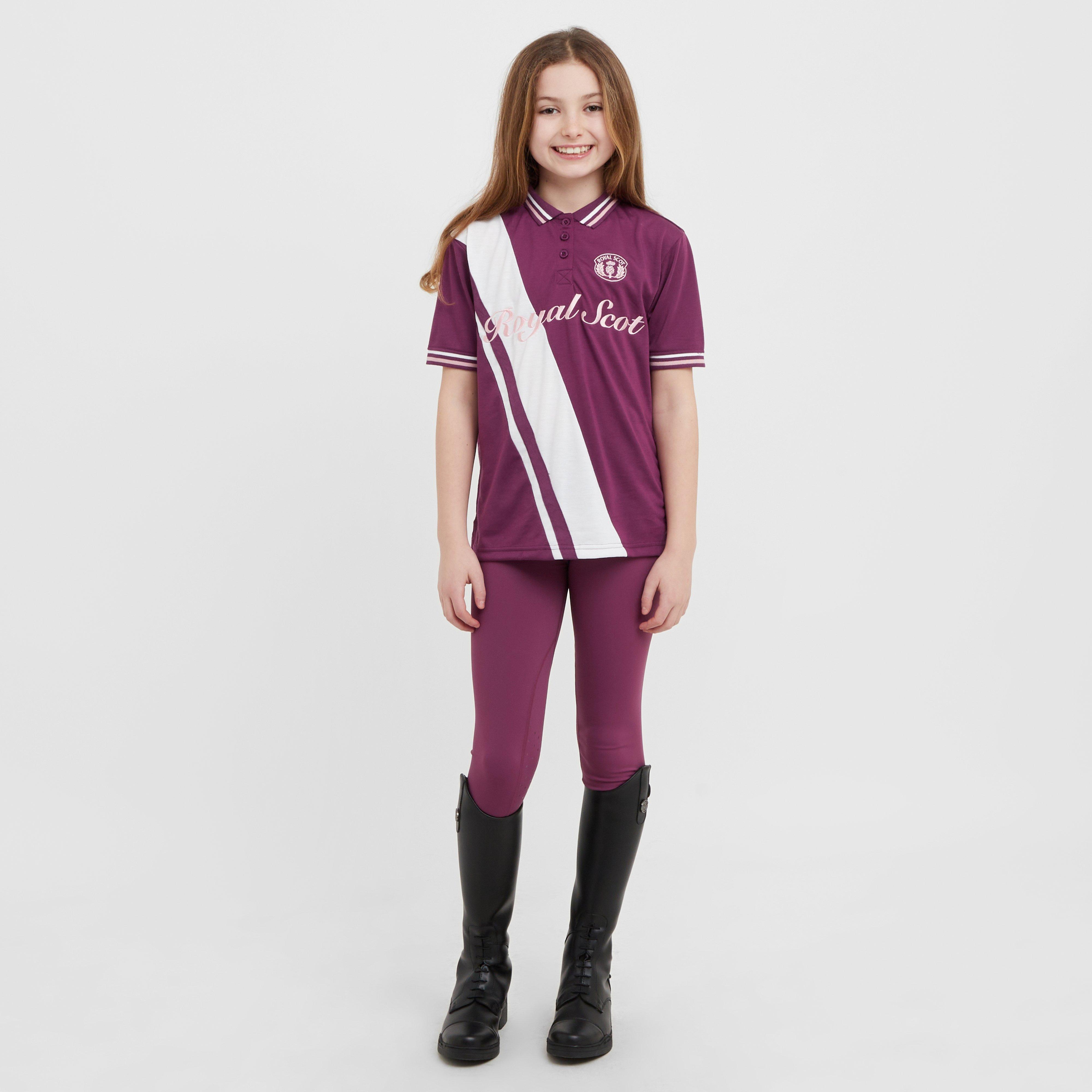 Kids Nora Team Short Sleeved Polo Shirt Wine