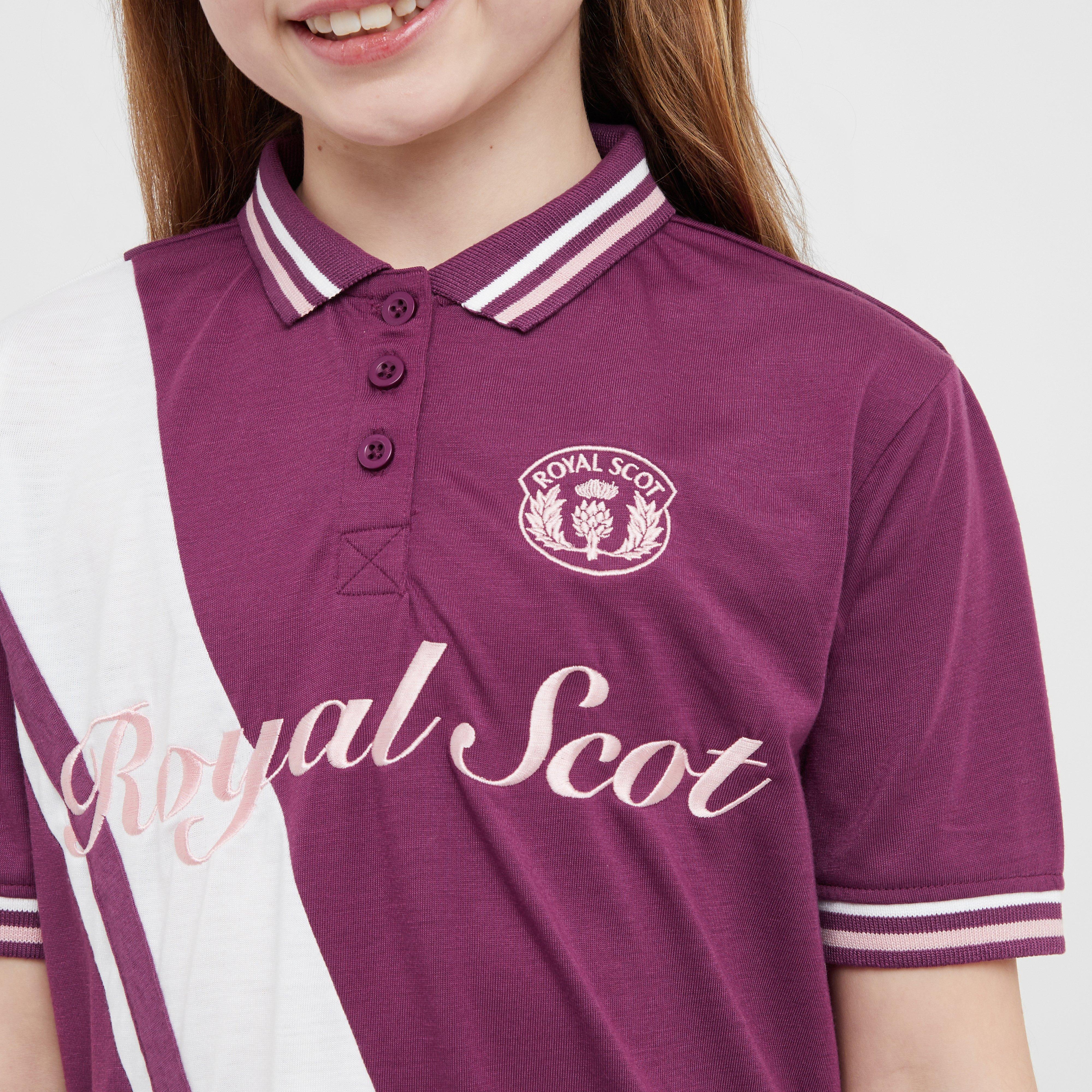 Kids Nora Team Short Sleeved Polo Shirt Wine