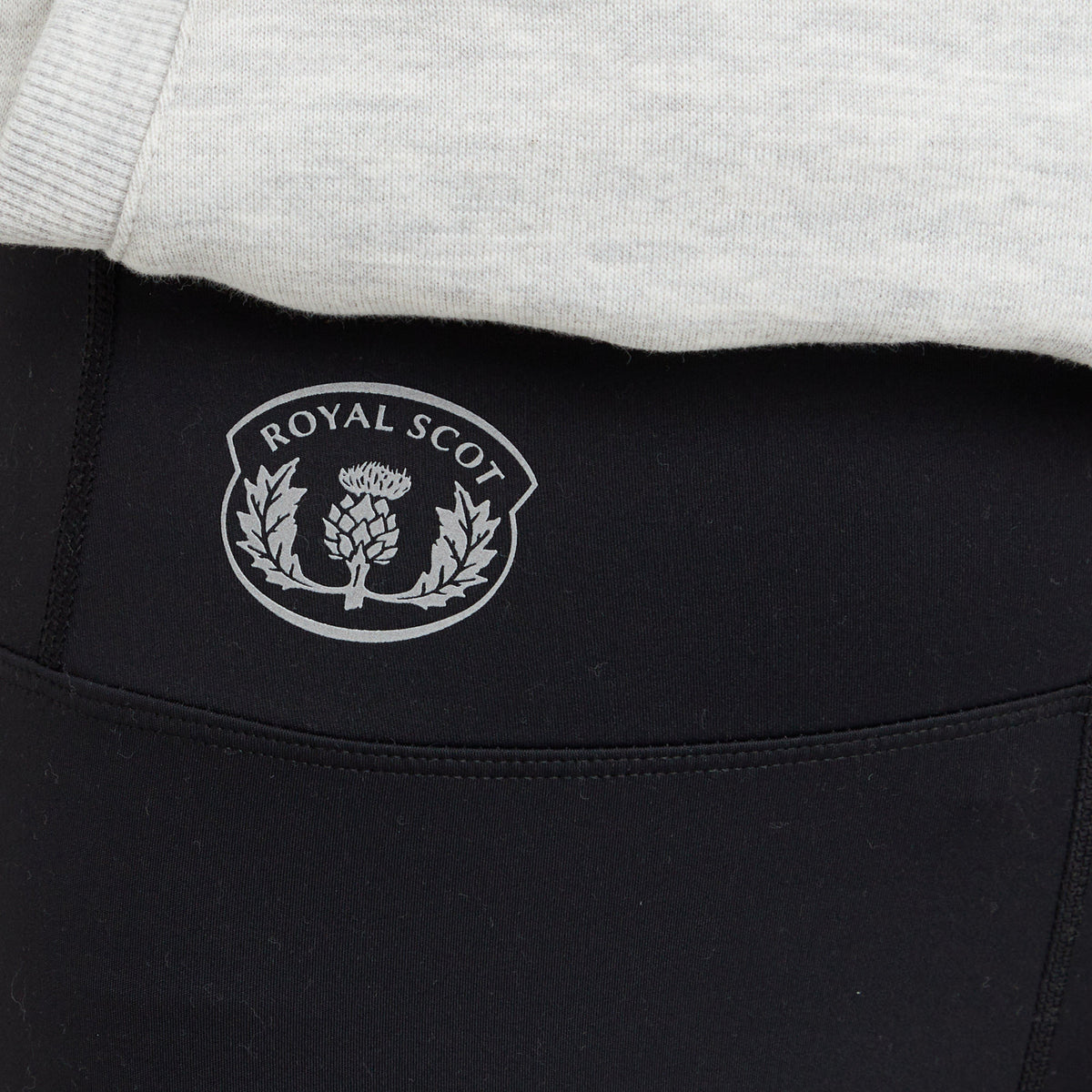 Kids Ivy Knee Patch Riding Tights Black Caviar