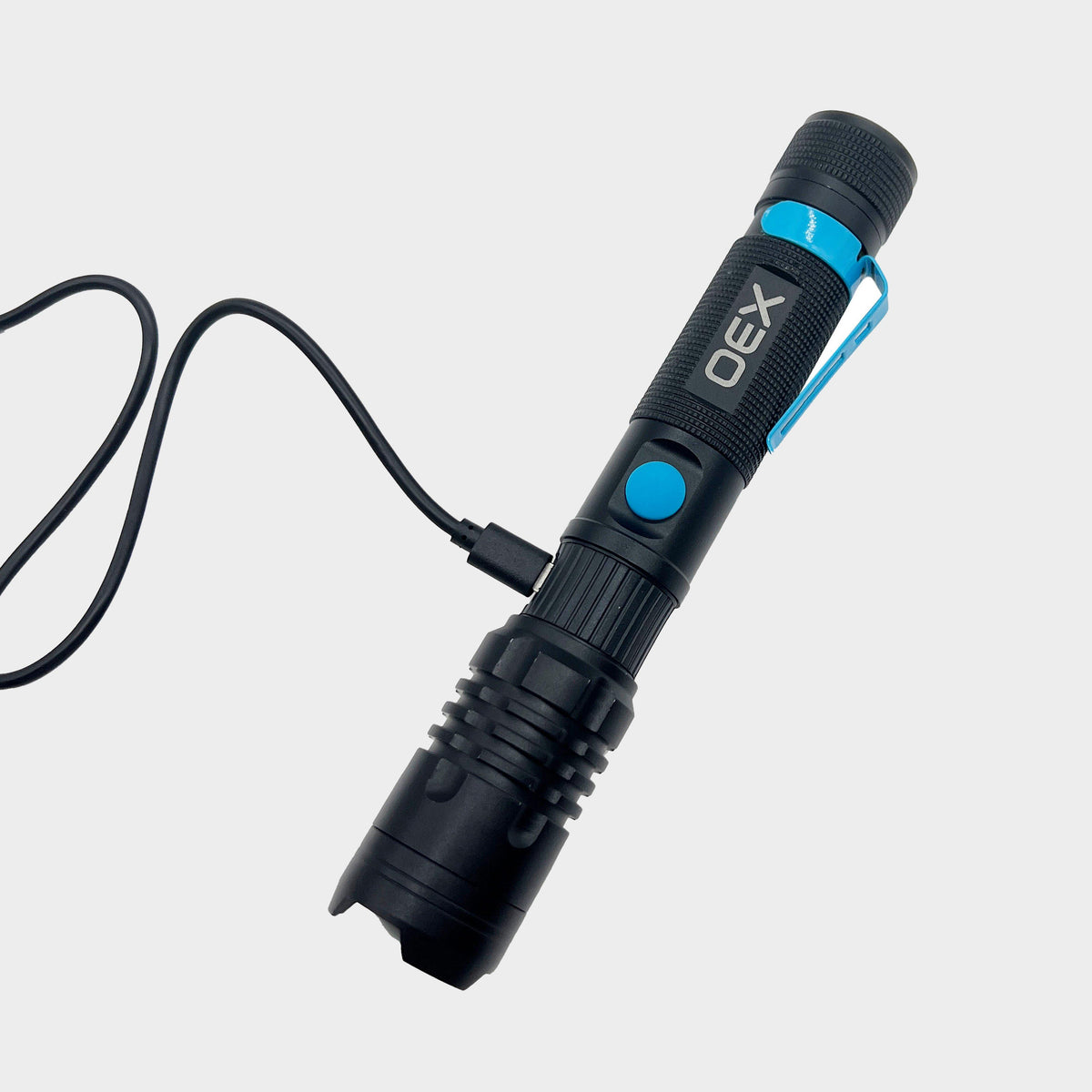 1000L Rechargeable Torch Black