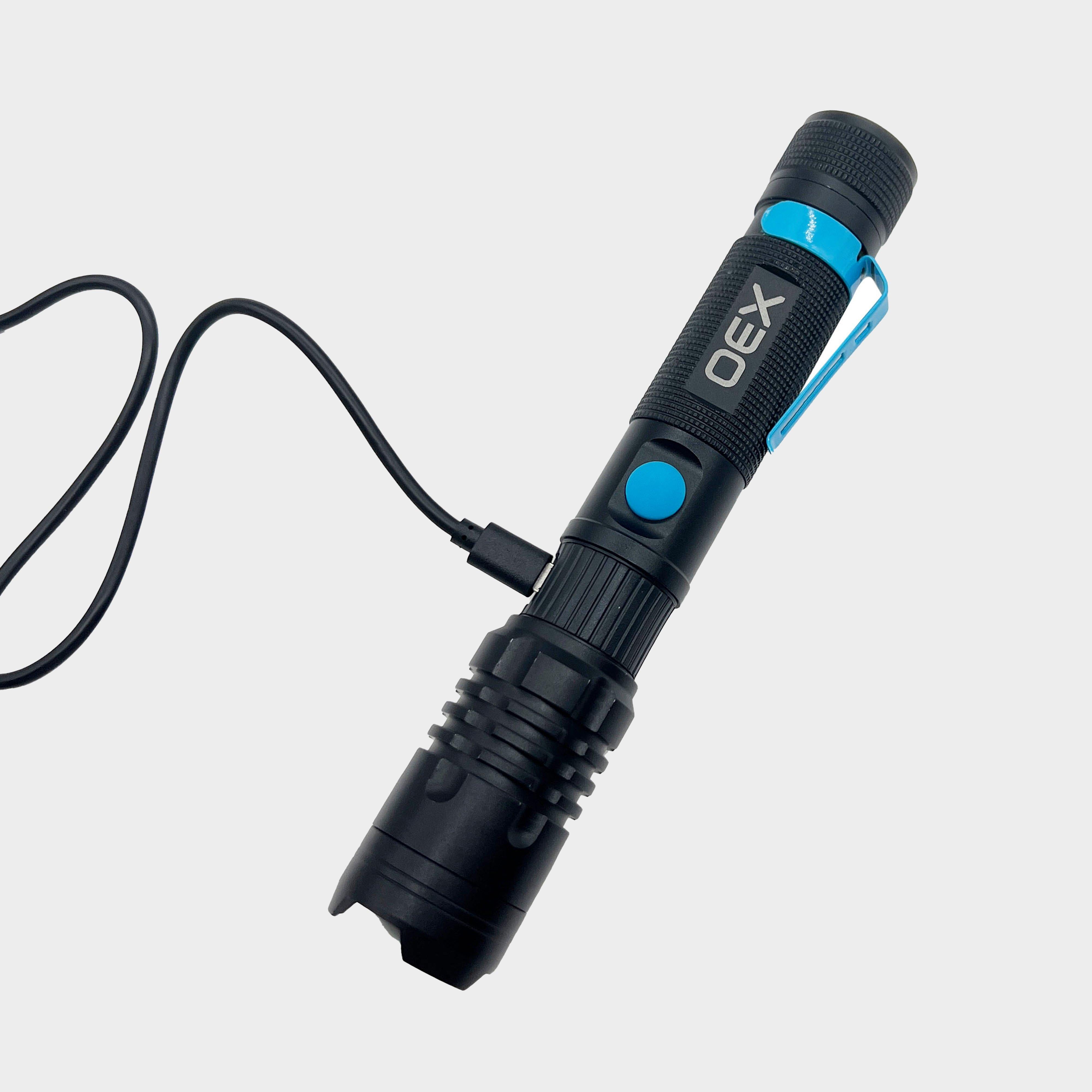 1000L Rechargeable Torch Black