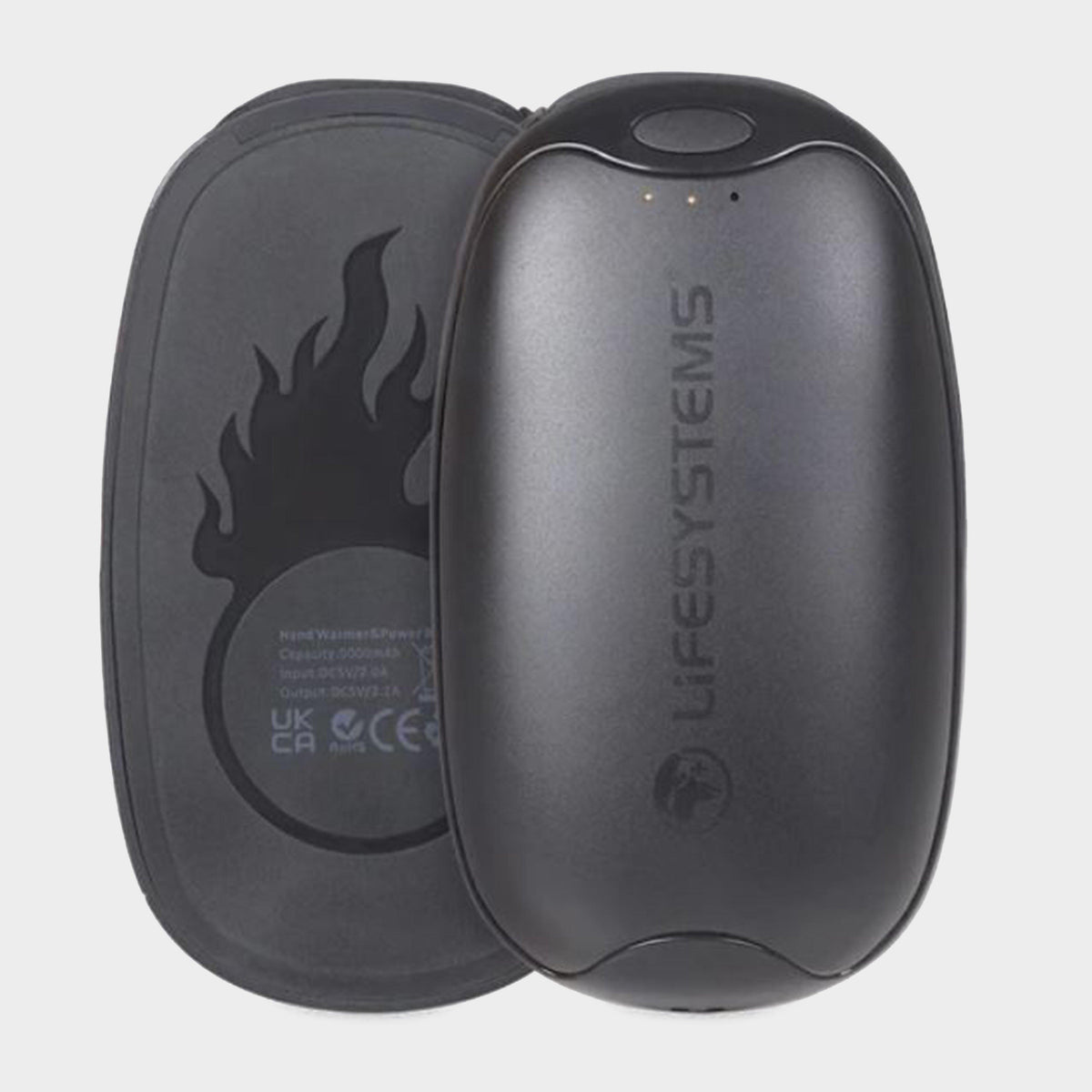 Dual-Palm Rechargeable Hand Warmers Black