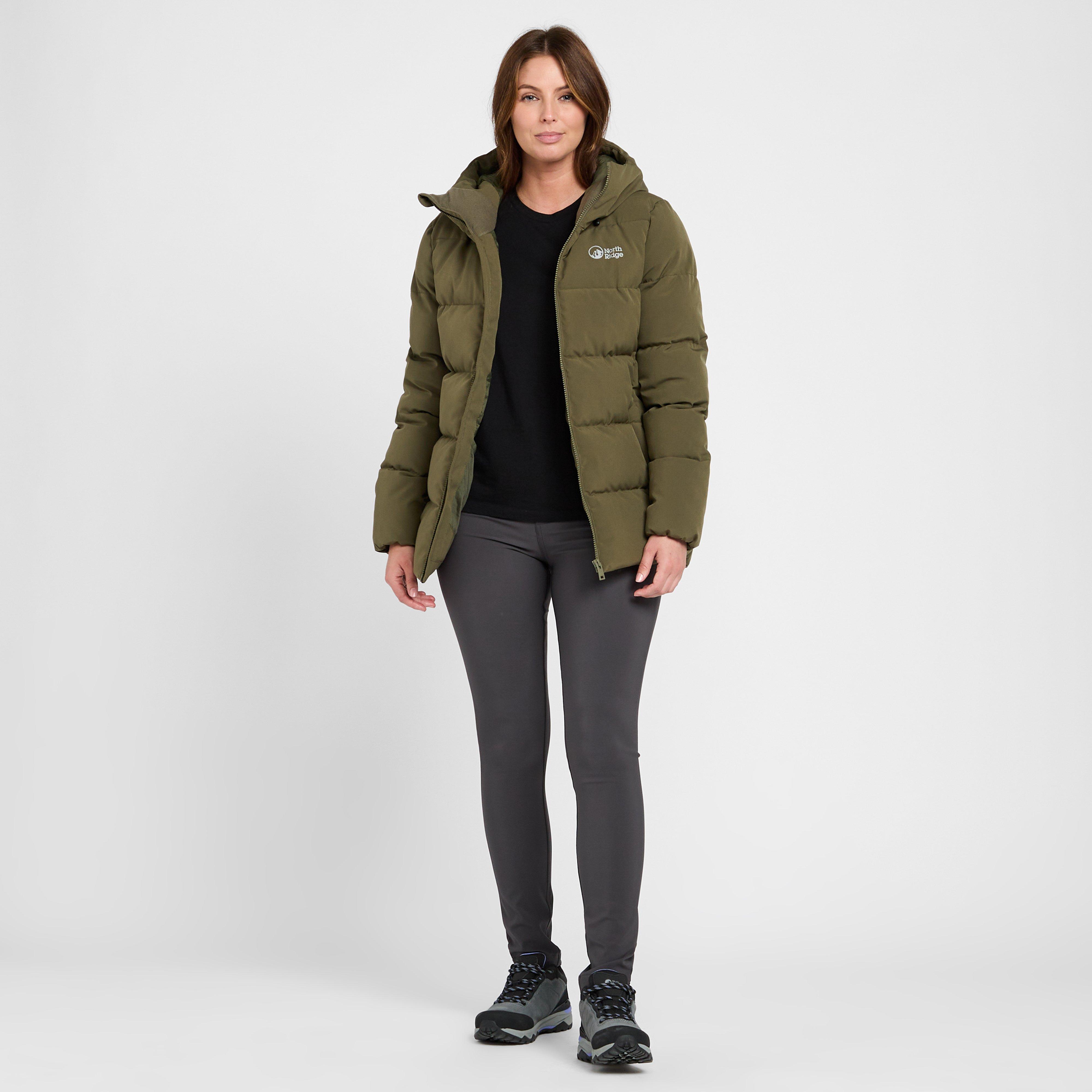 Womens Saunter Baffle Jacket Khaki