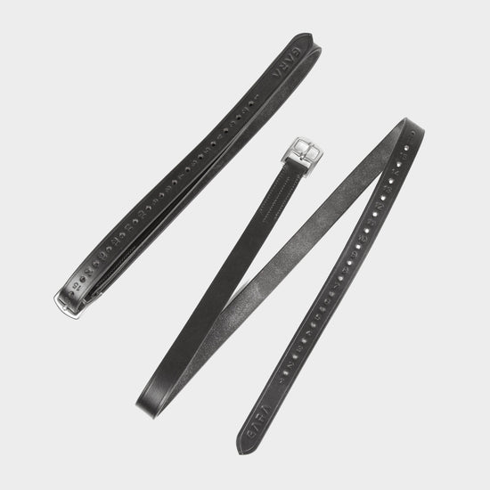 GARA Stirrup Leathers Black 48"