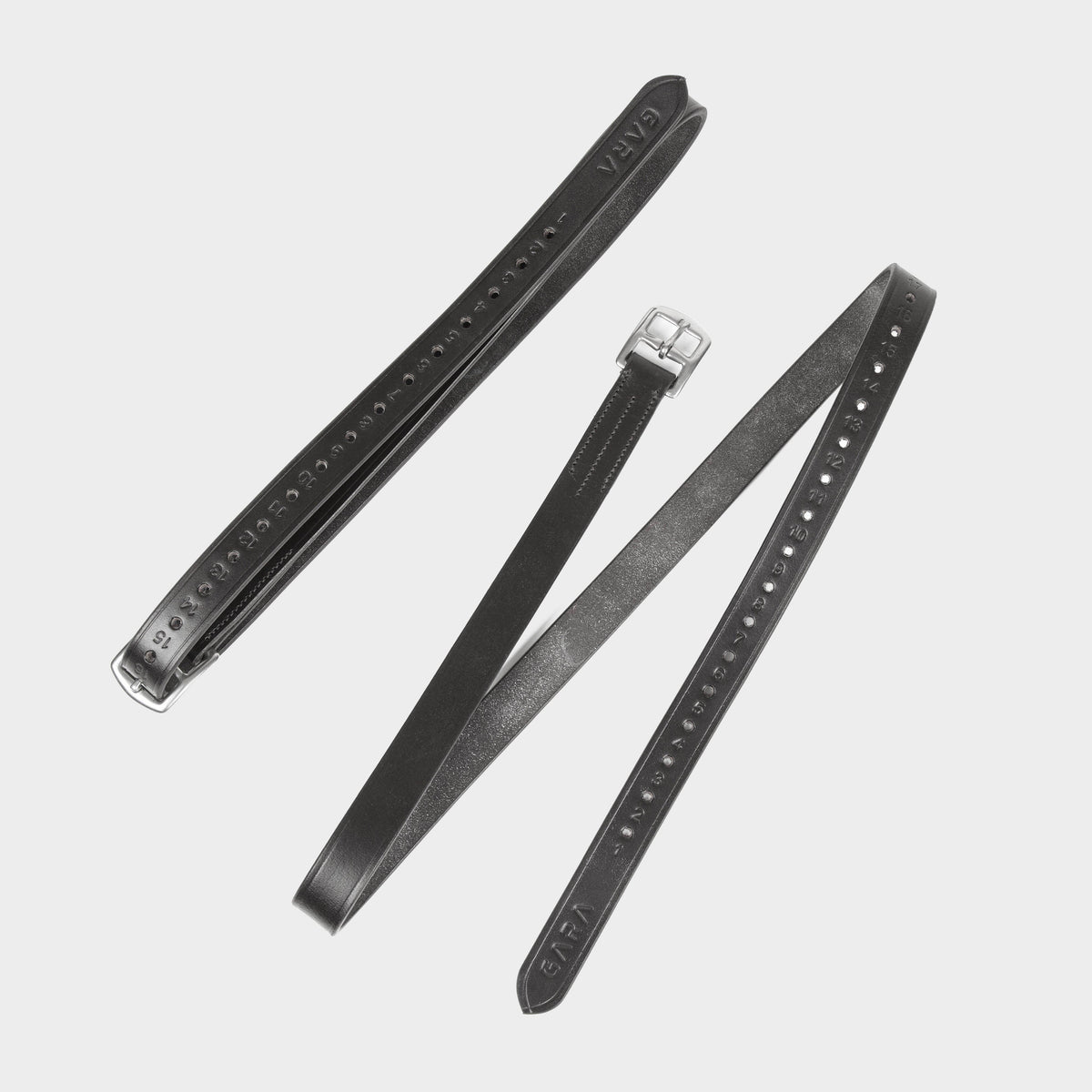 GARA Stirrup Leathers Black 54"