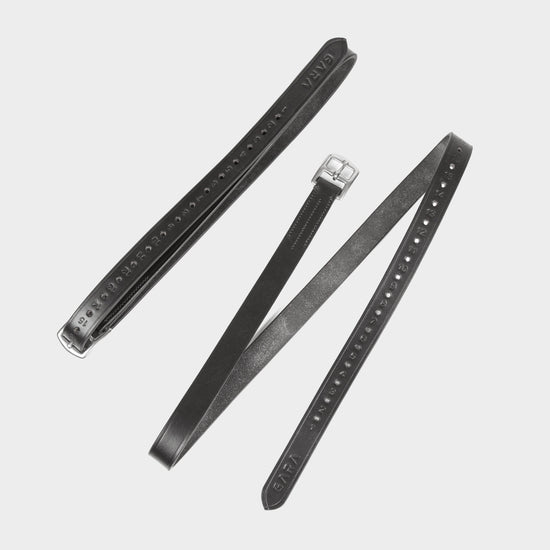 GARA Stirrup Leathers Black 61"