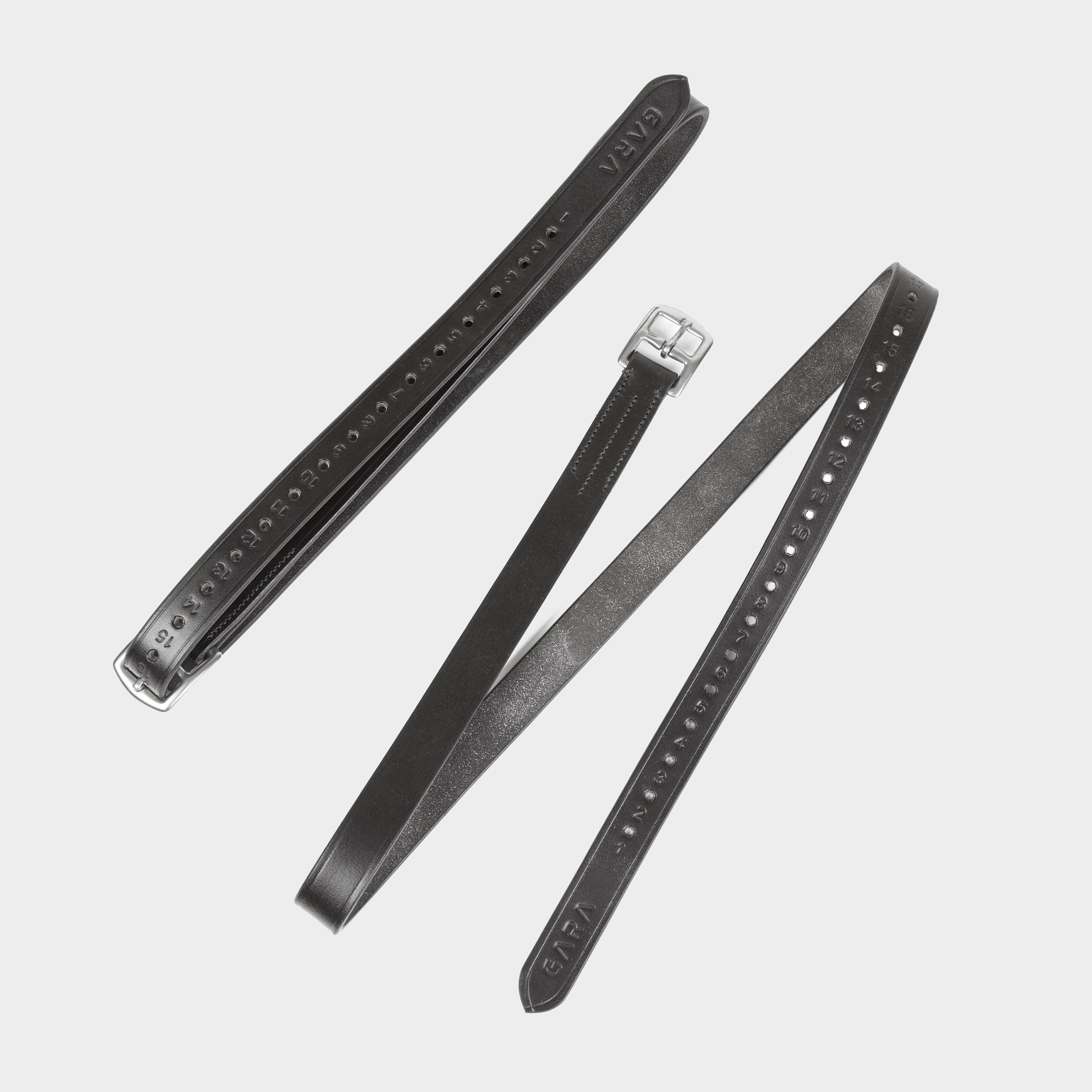 GARA Stirrup Leathers Black 61"