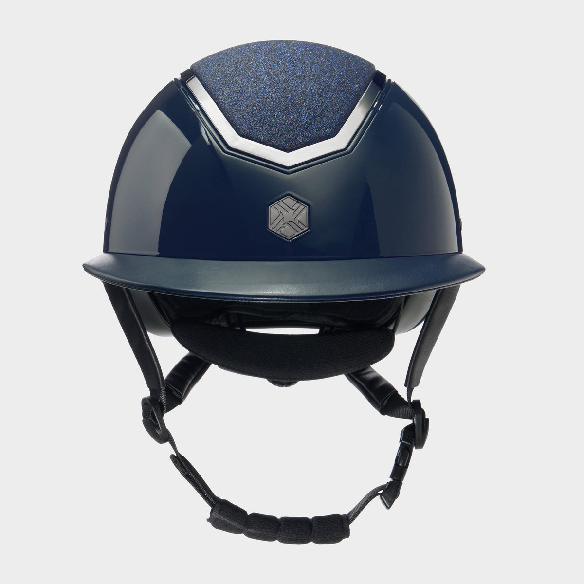 Kylo Wide Peak Riding Hat Navy Gloss