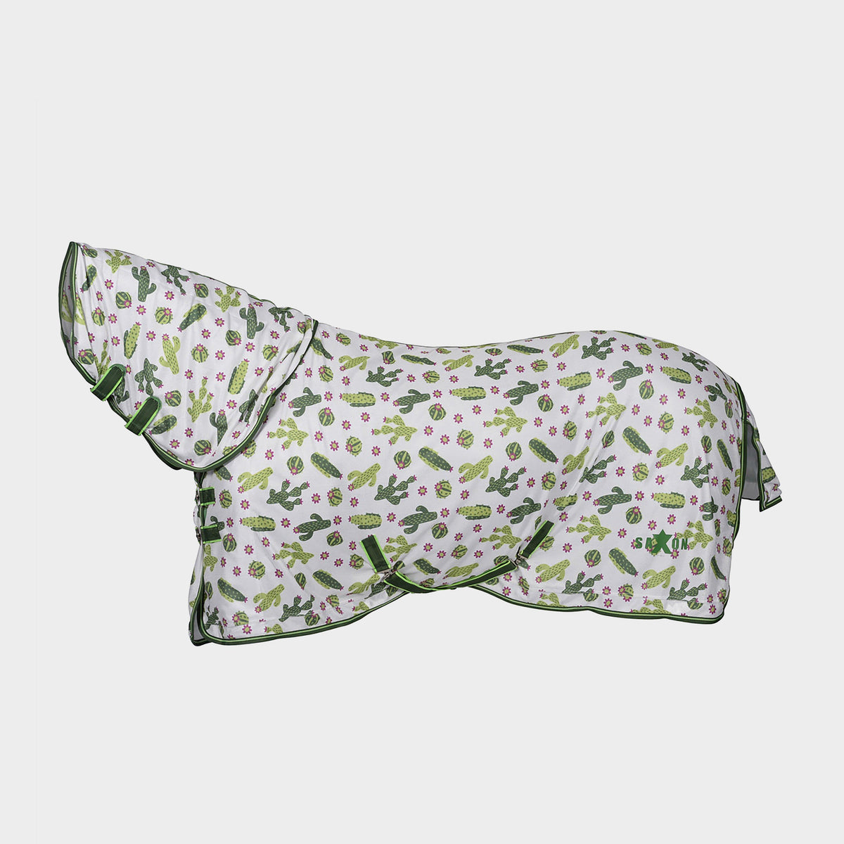 Mesh Combo Neck Fly Rug Cactus Print