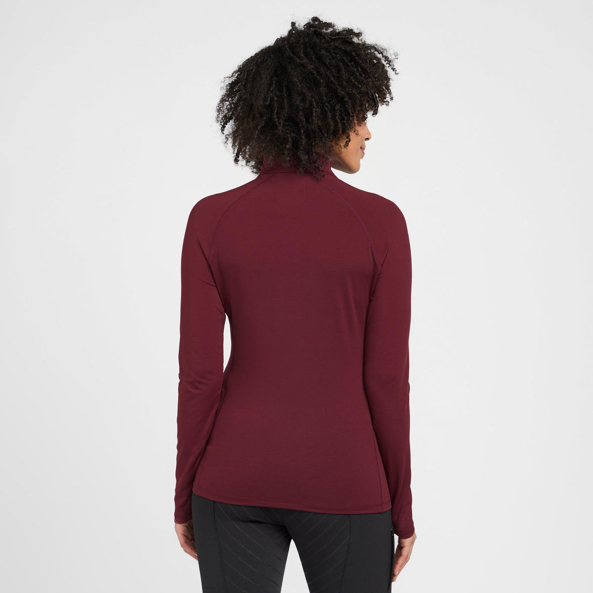 Womens Prime Long Sleeved Top Maroon