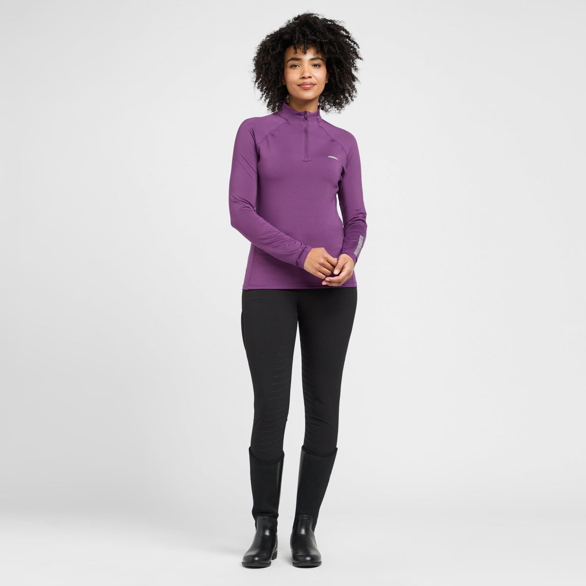 Womens Prime Long Sleeved Top Violet