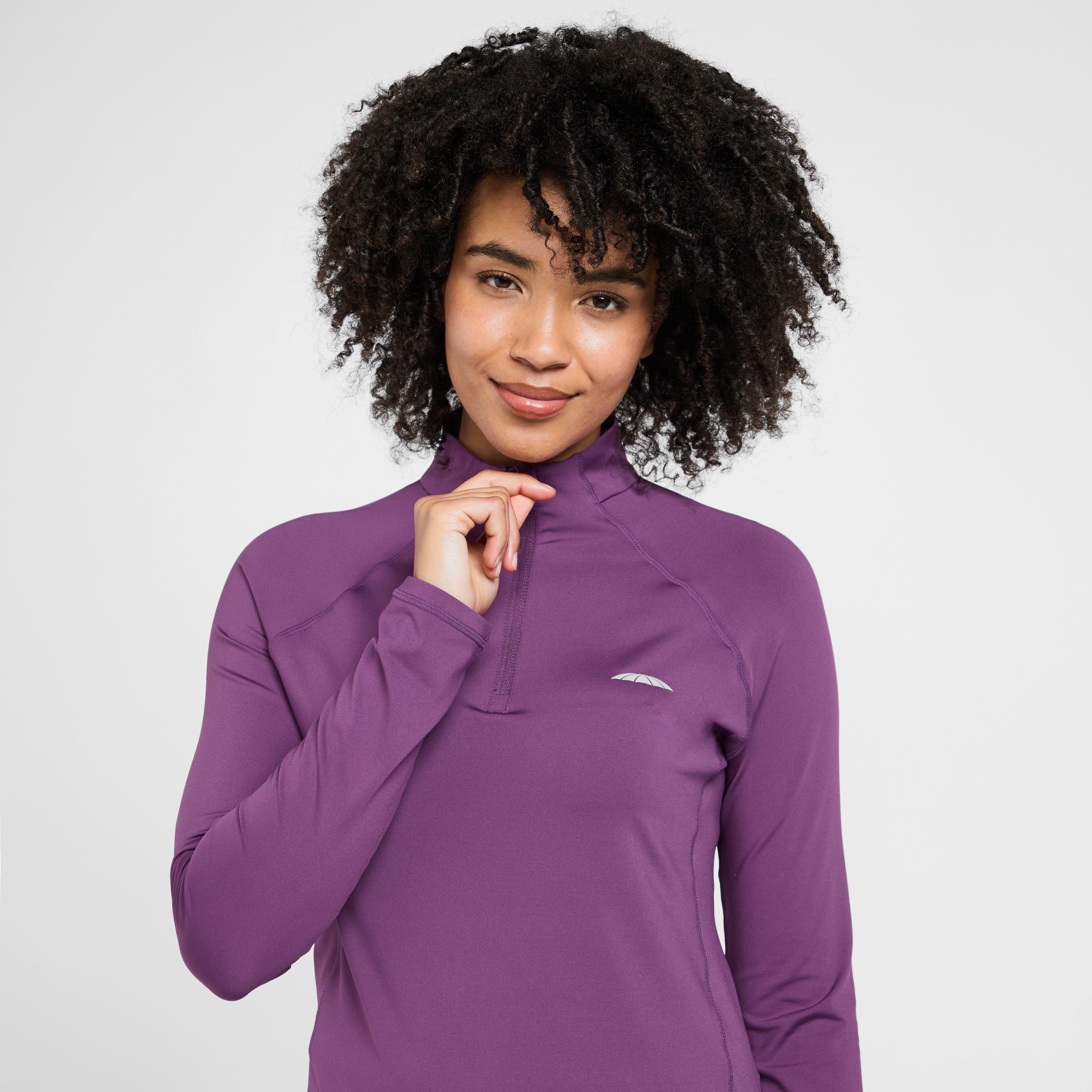 Womens Prime Long Sleeved Top Violet