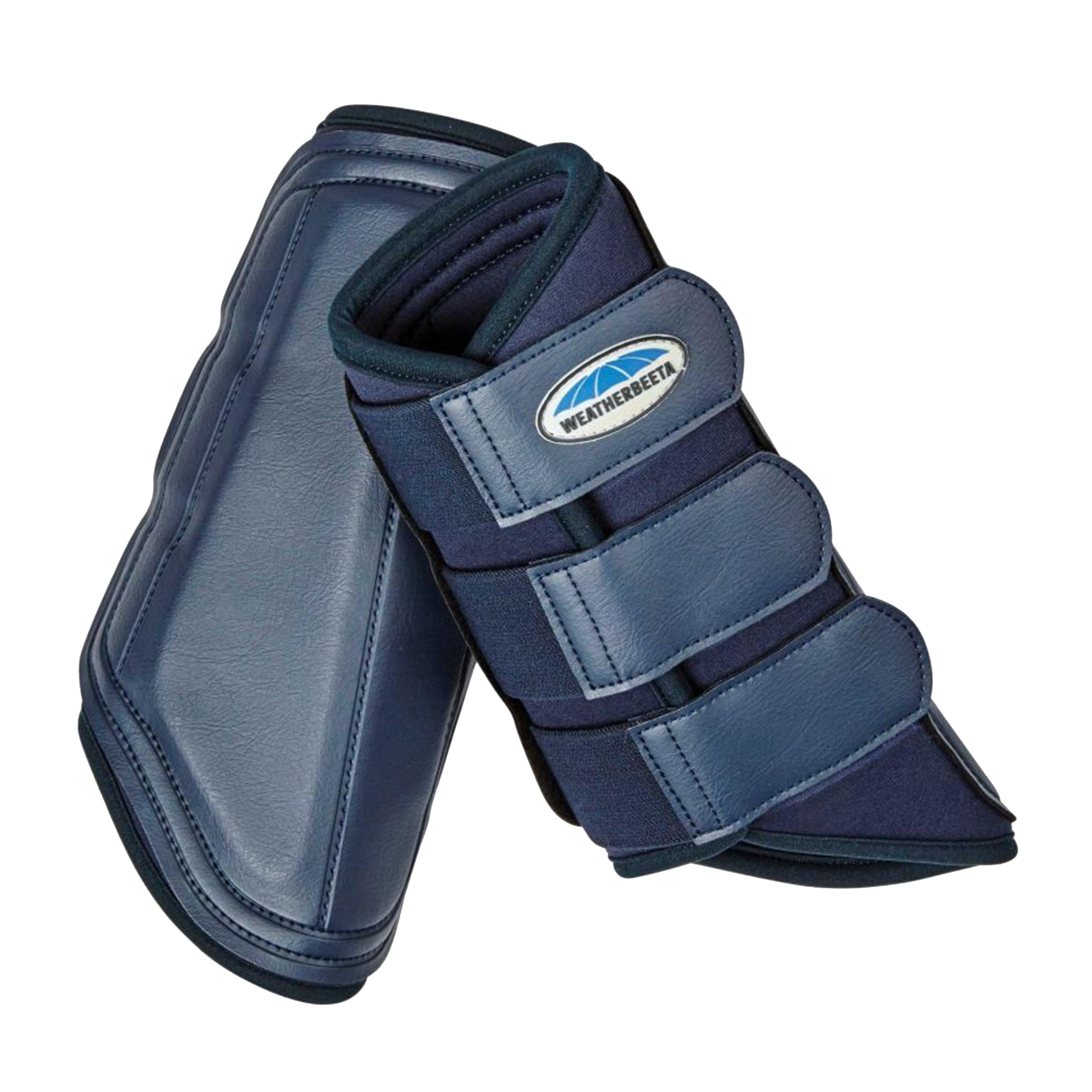 Single Lock Brushing Boots Navy