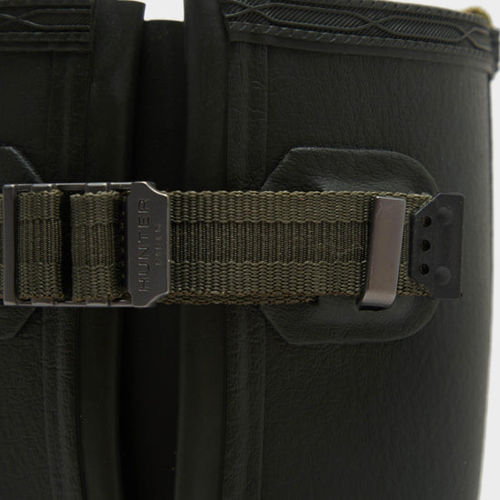 Womens Balmoral Neoprene Side Adjustable Wellington Boots Dark Olive