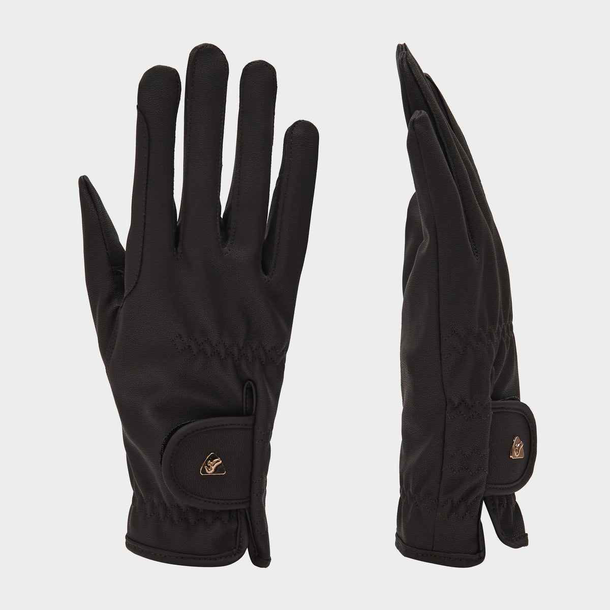 PU Riding Gloves Brown