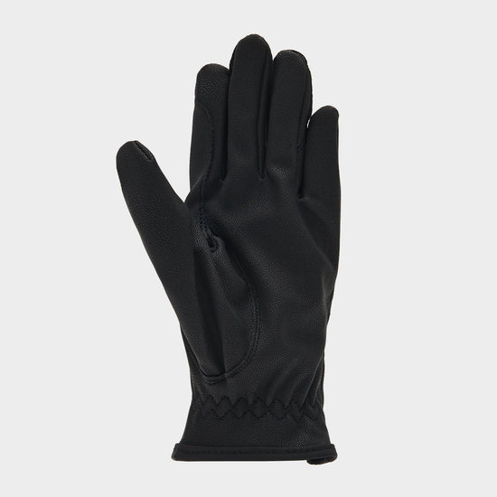 Childs PU Riding Gloves Black