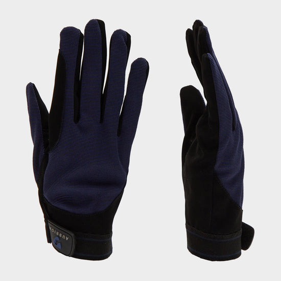 Mesh Riding Gloves Navy