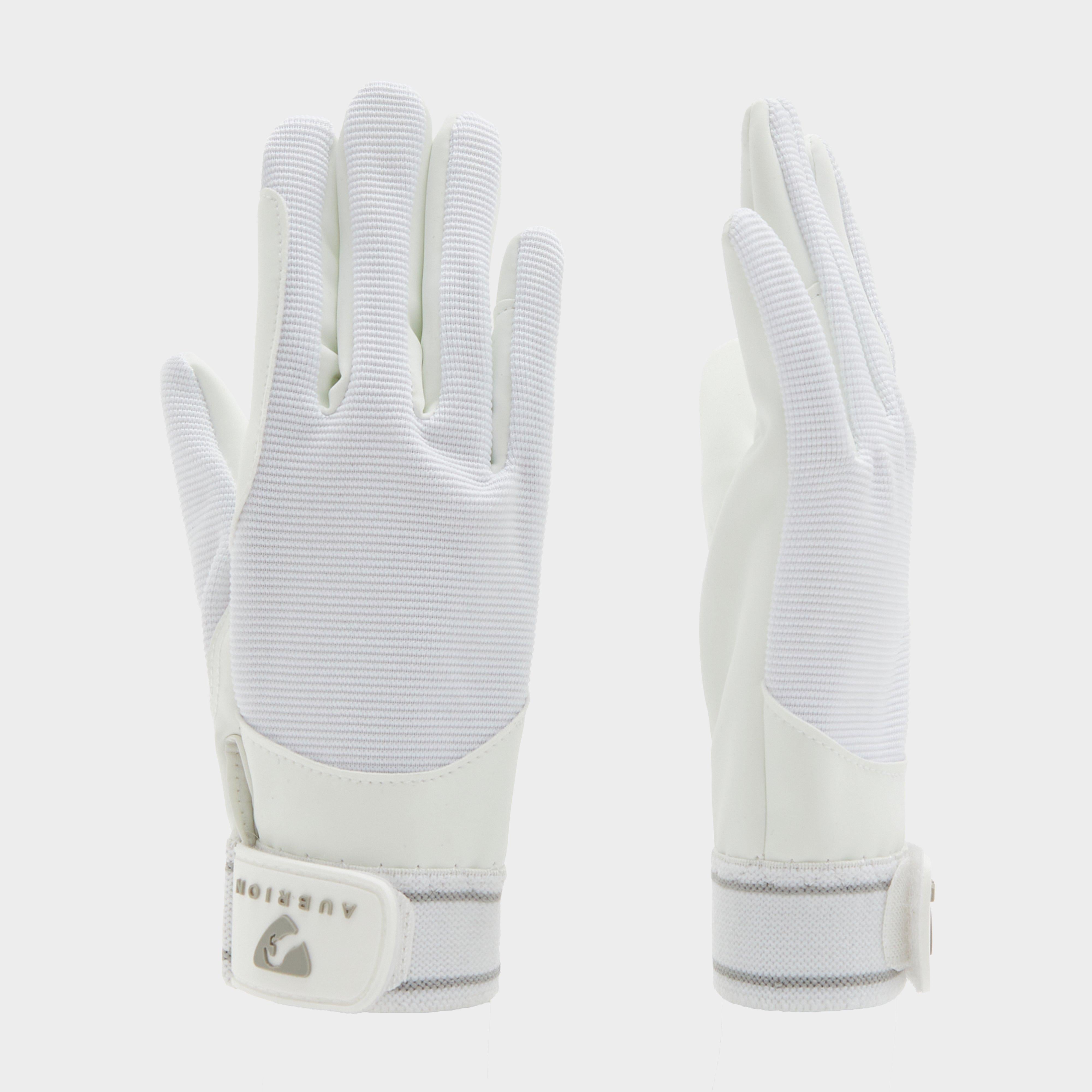 Kids Mesh Riding Gloves White