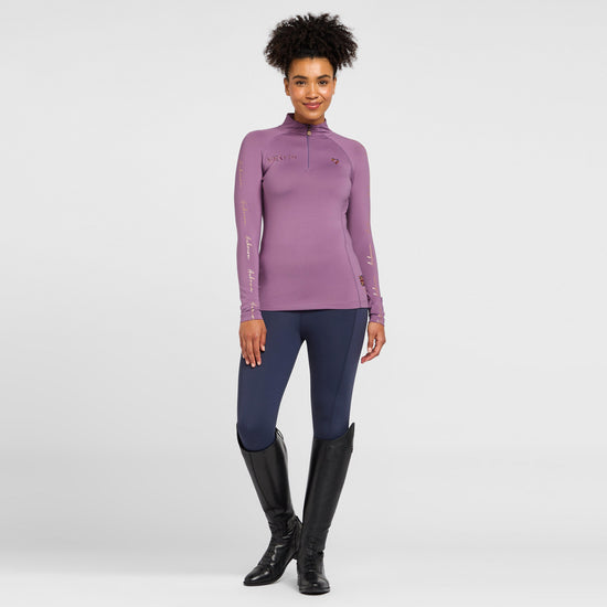 Womens Team Long Sleeved Base Layer Mauve