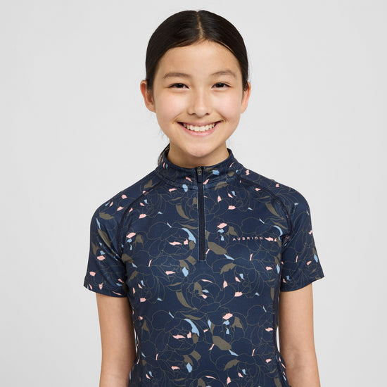 Young Rider Revive Short Sleeve Base Layer Peony Print