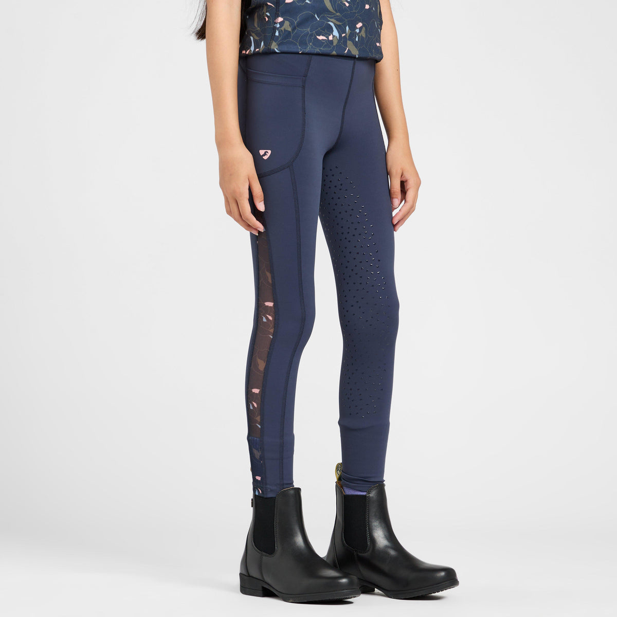 Young Rider Rhythm Riding Tights Navy