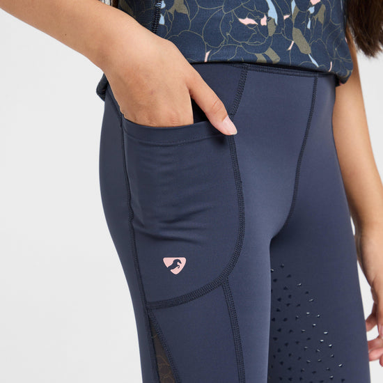 Young Rider Rhythm Riding Tights Navy