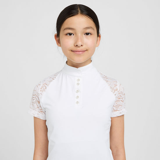 Young Rider Moorgate Show Shirt White