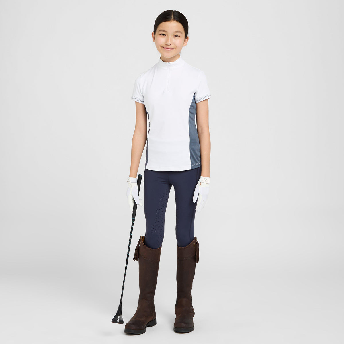 Young Rider Norwich Show Shirt Storm Grey