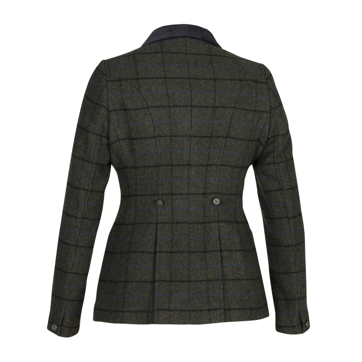 Womens Saratoga Tweed Jacket Dark Green Check