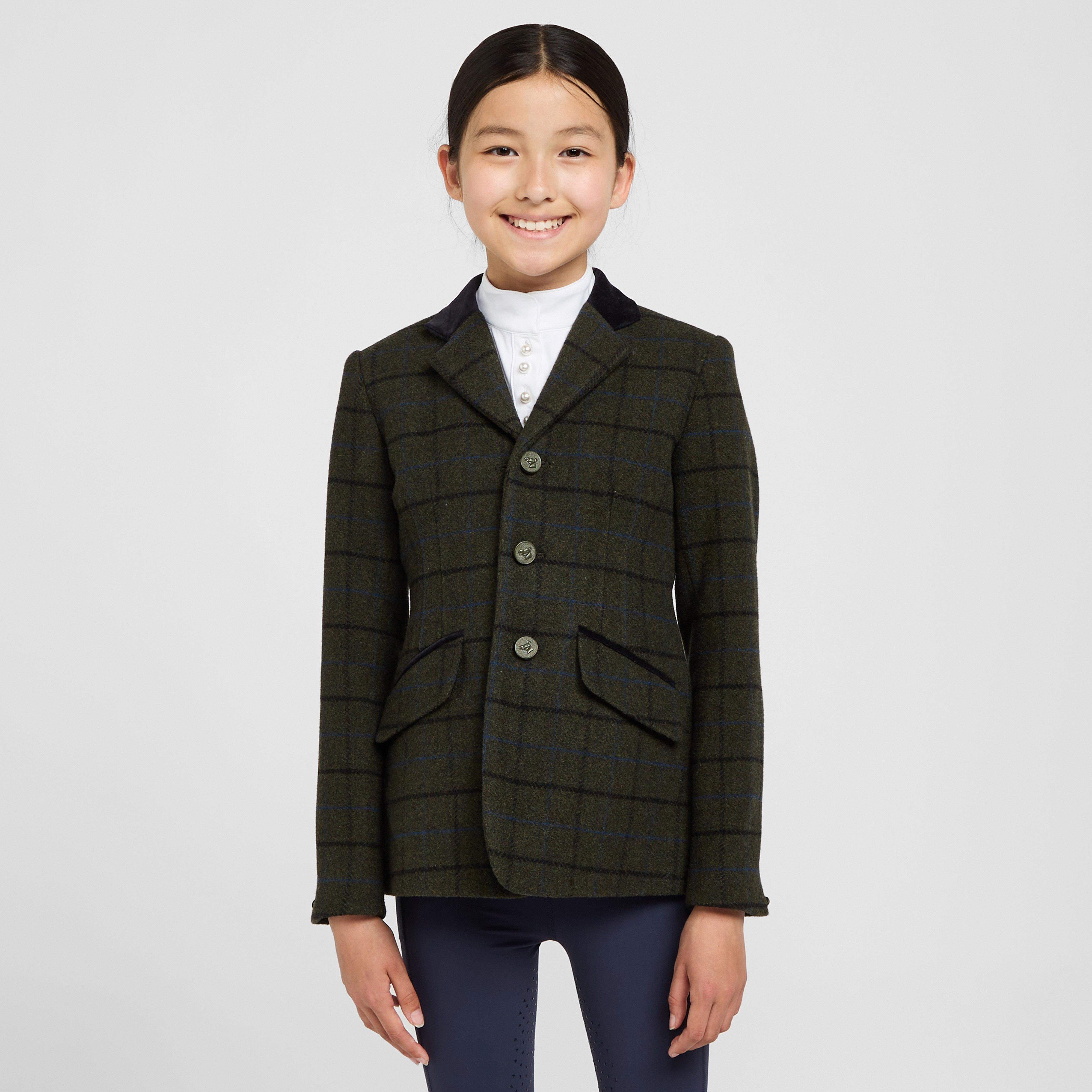 Childs Saratoga Tweed Jacket Dark Green Check