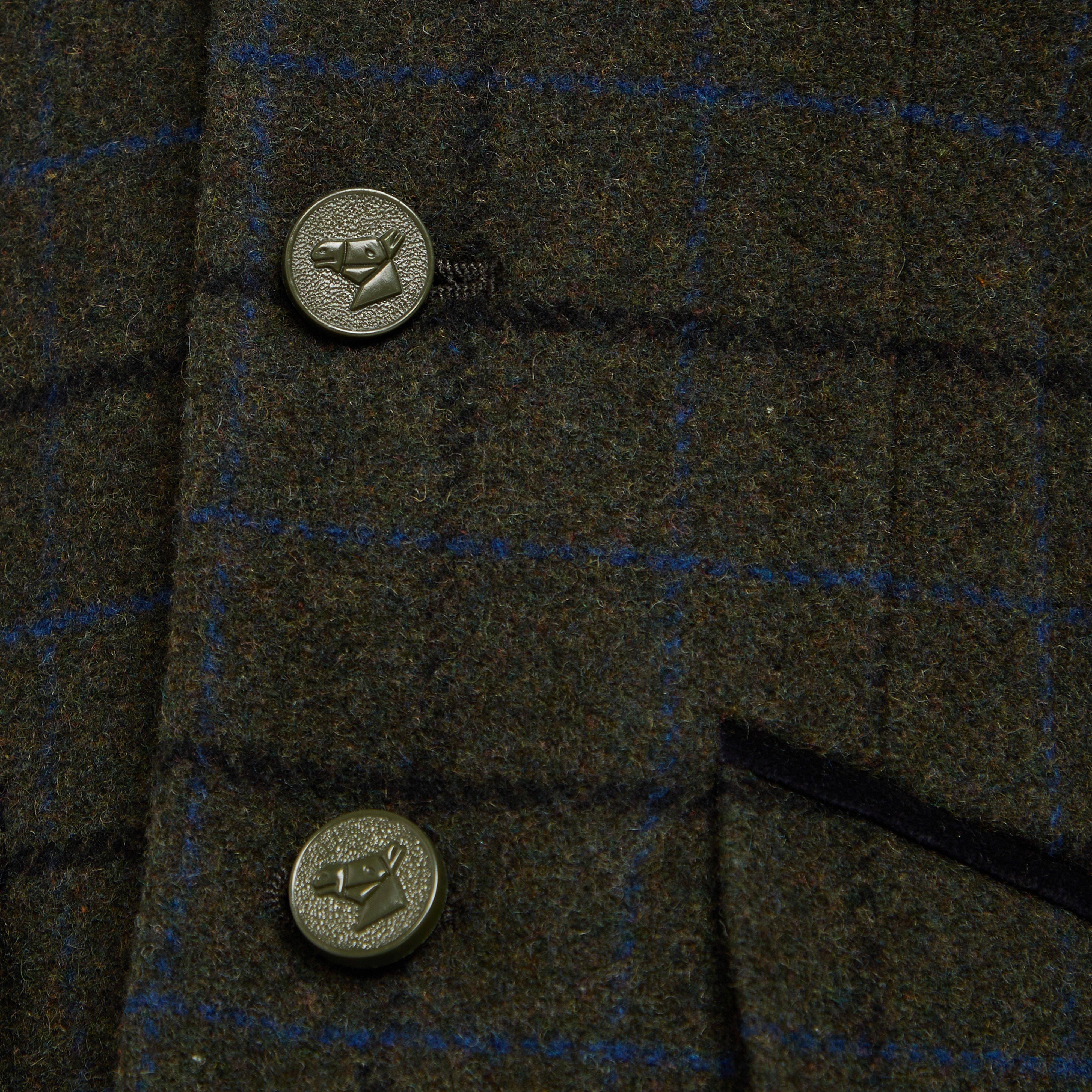 Childs Saratoga Tweed Jacket Dark Green Check