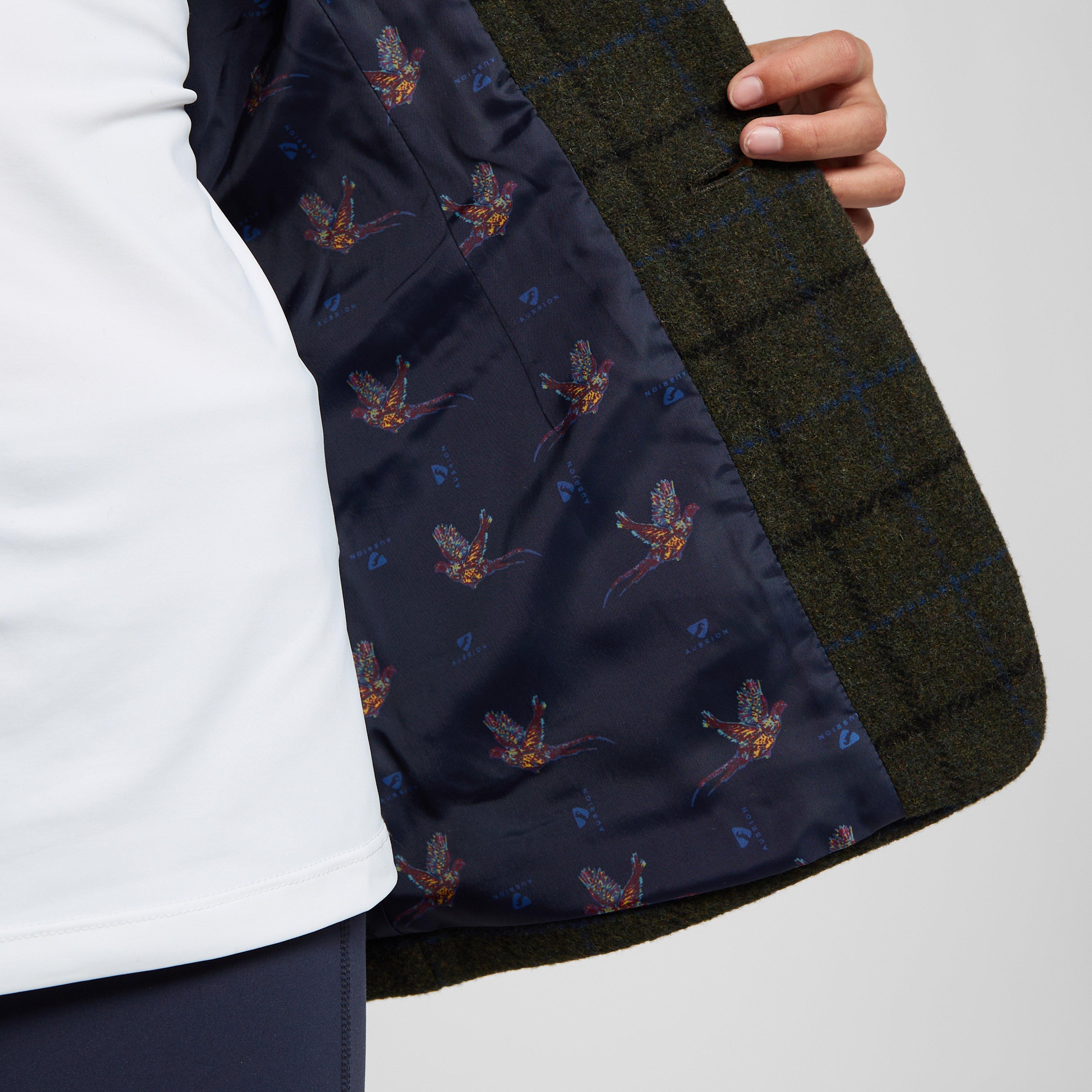 Childs Saratoga Tweed Jacket Dark Green Check