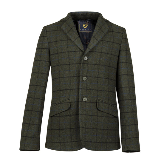 Mens Saratoga Tweed Jacket Dark Green Check
