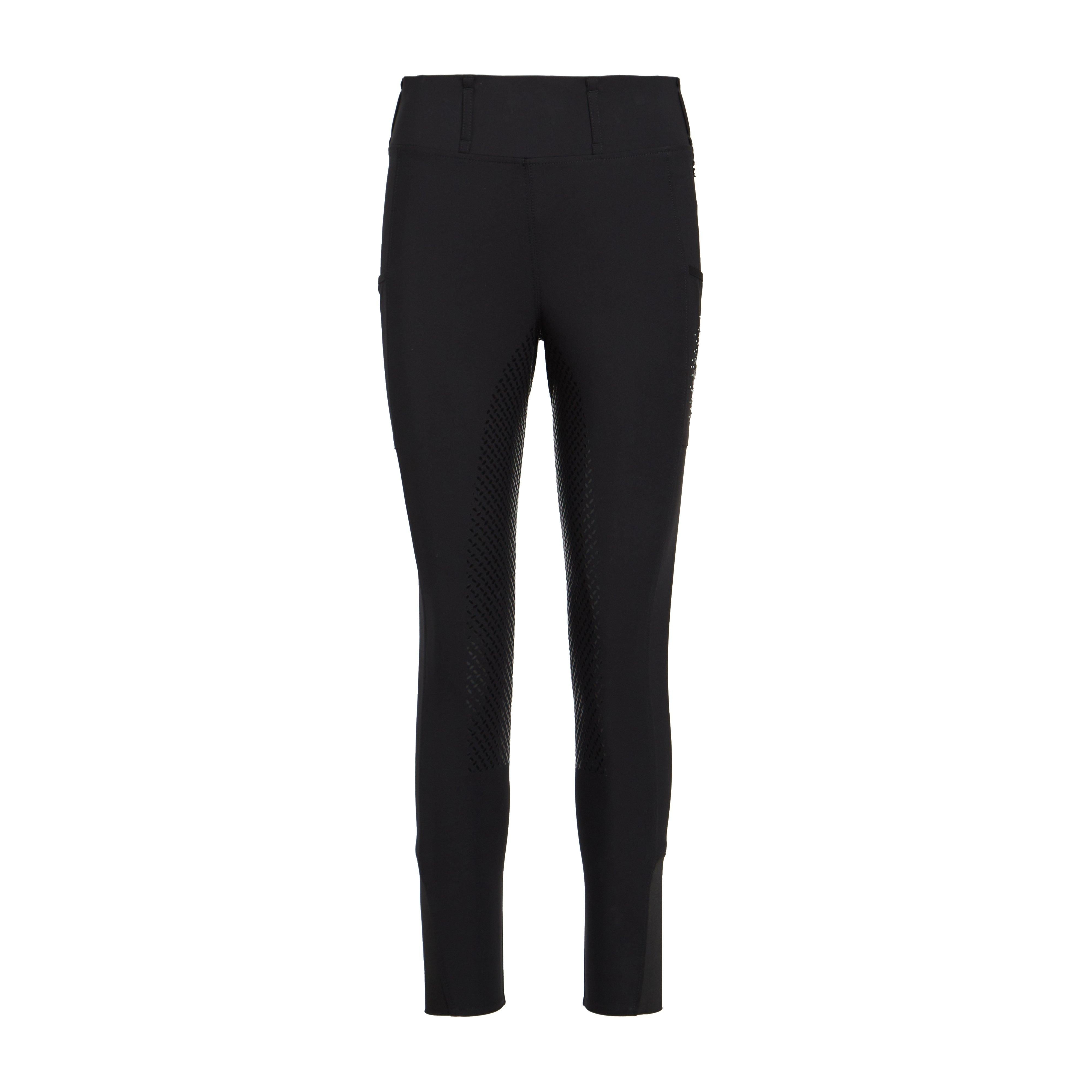 Womens Classic Full Seat Riding Tights Black