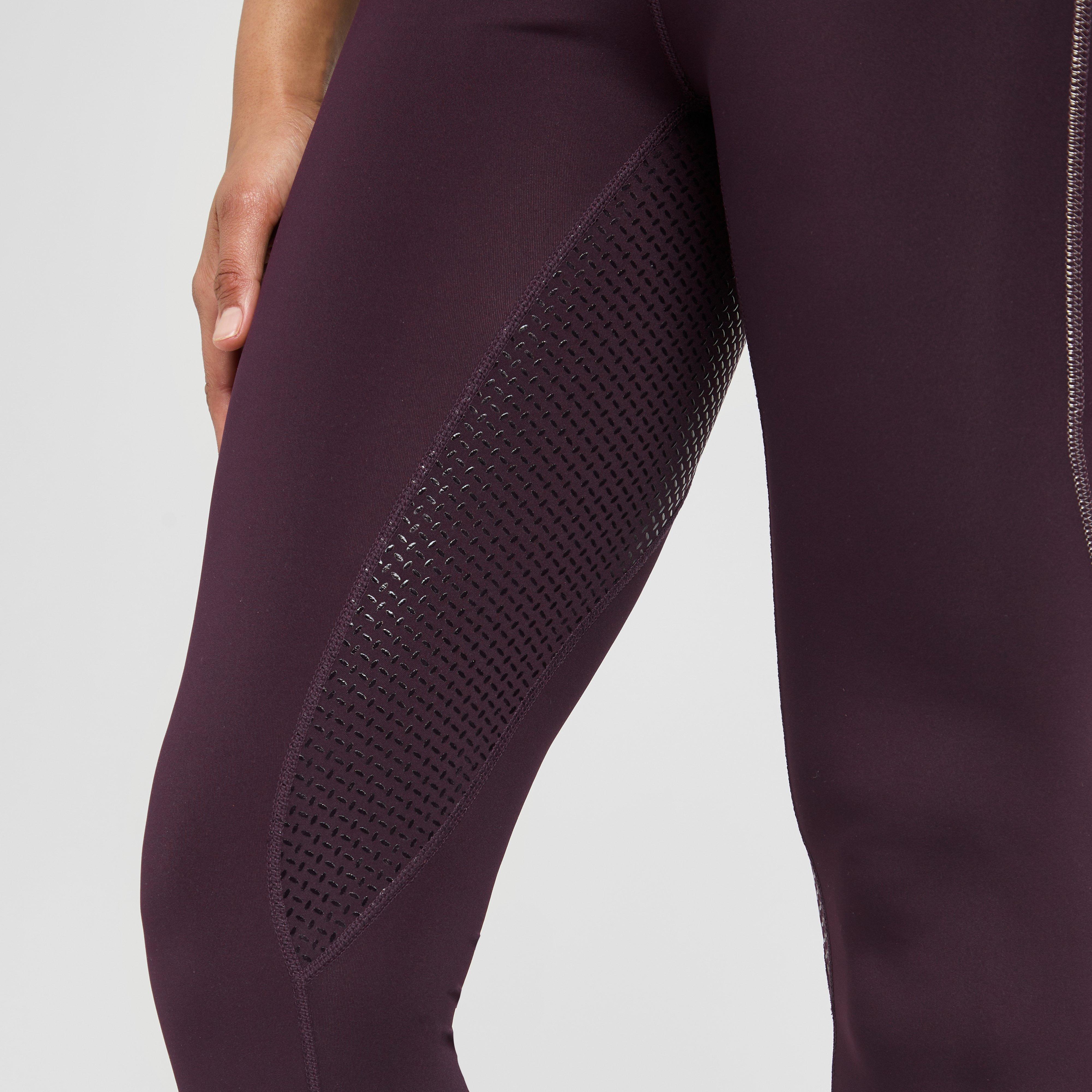 Womens Sporty Sue Full Seat Riding Tights Dark Berry