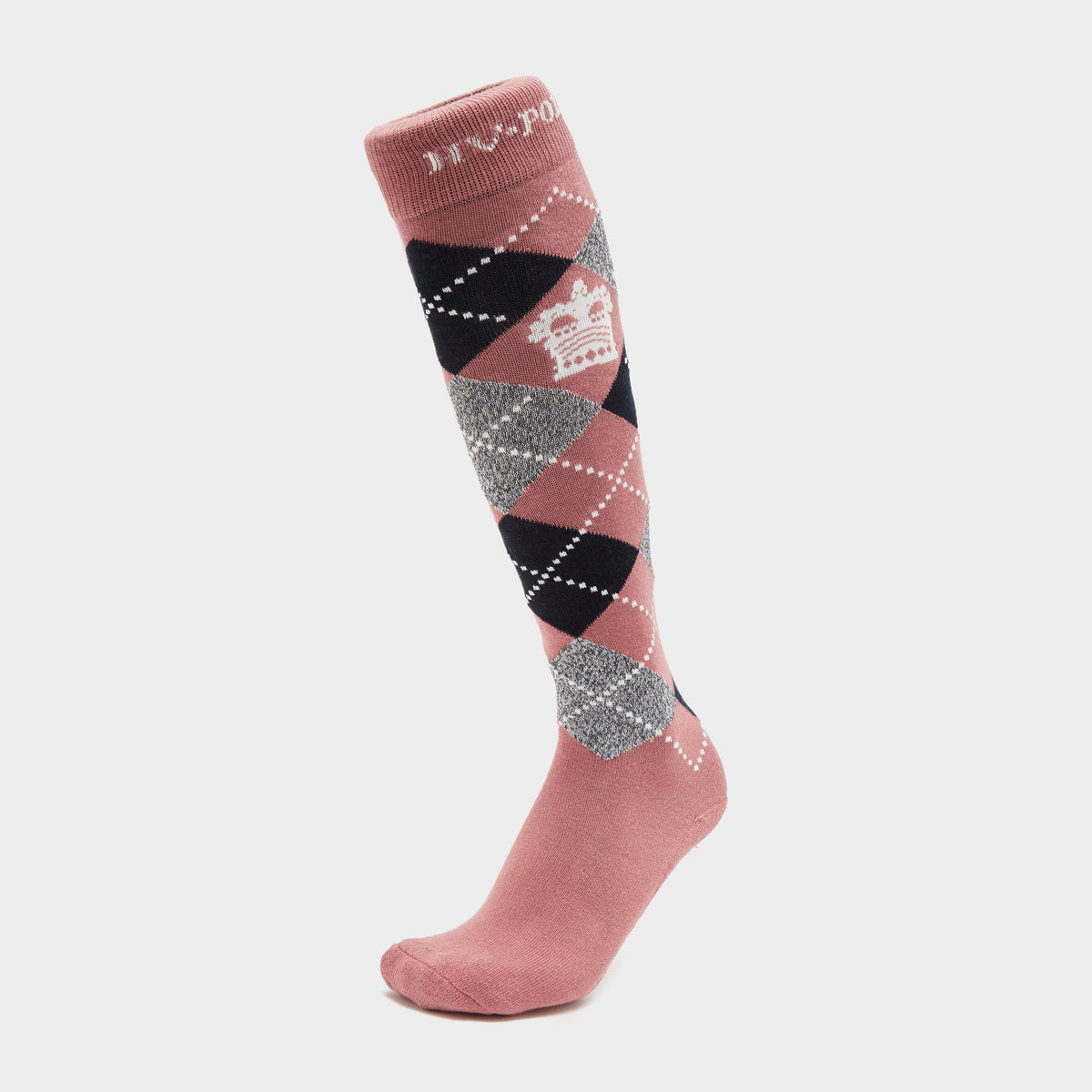 Argyle Socks Grey Soft Blue