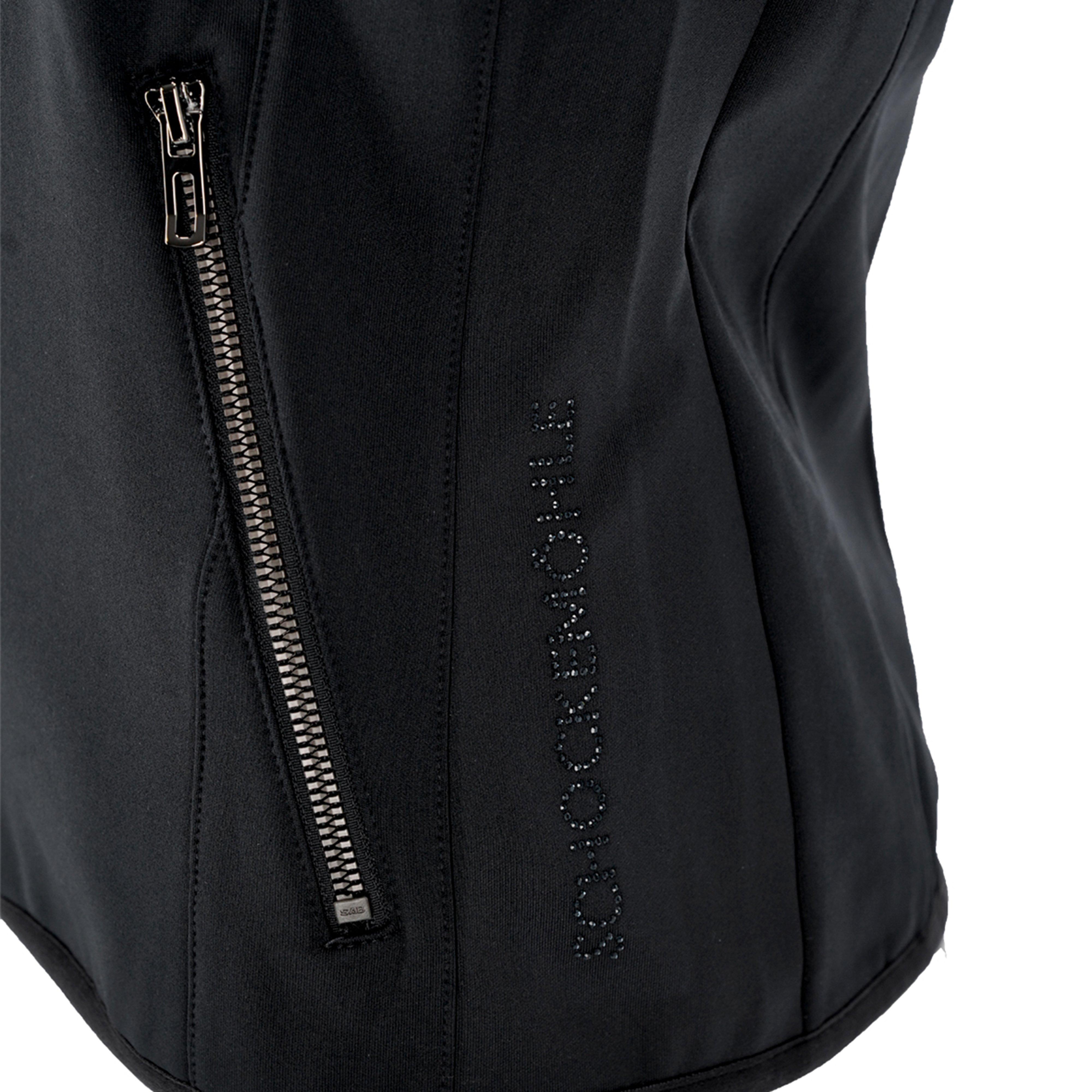 Womens Harriet Softshell Gilet Cool Black