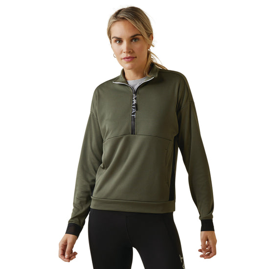 Womens Breathe 1/2 Zip Sweatshirt Beetle