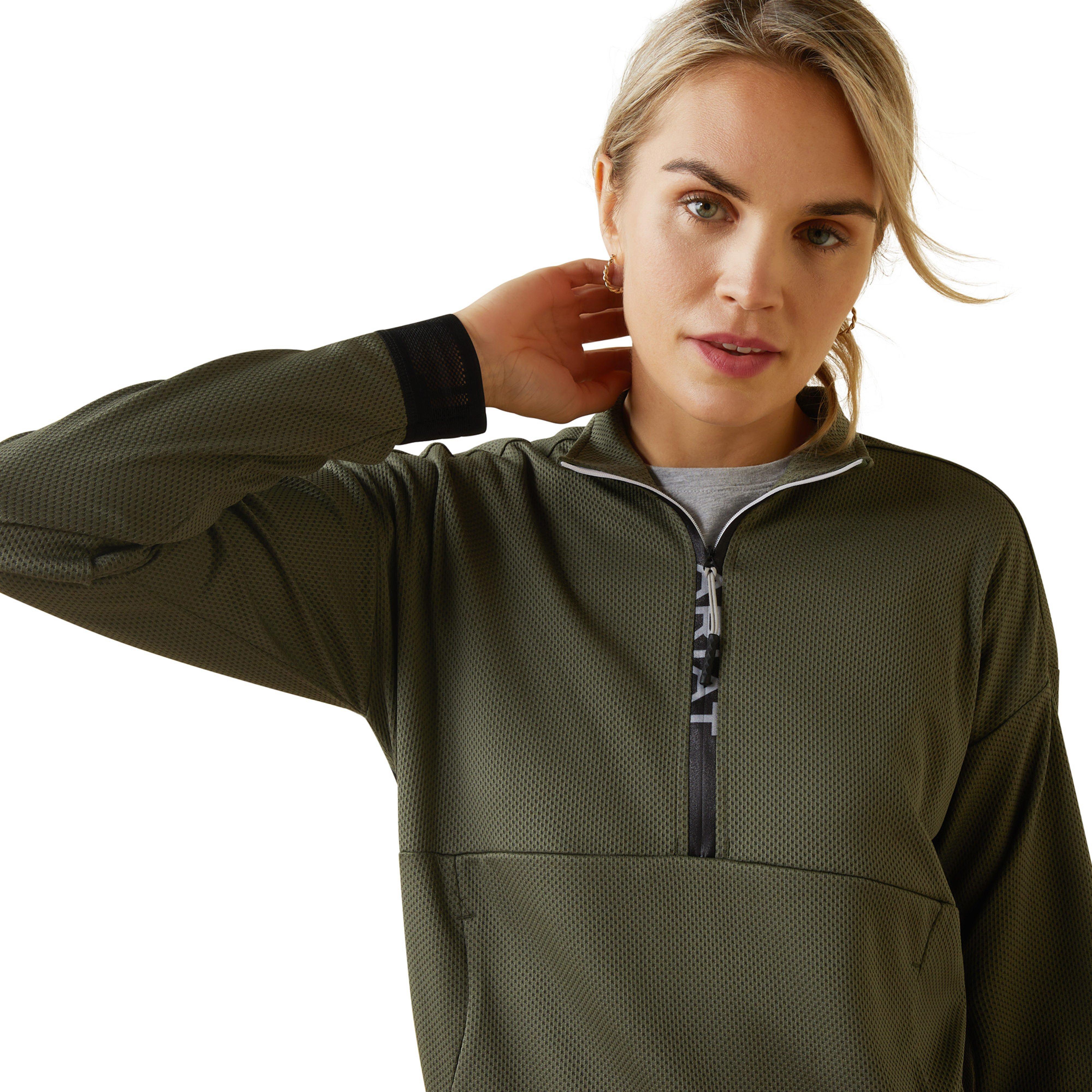 Womens Breathe 1/2 Zip Sweatshirt Beetle