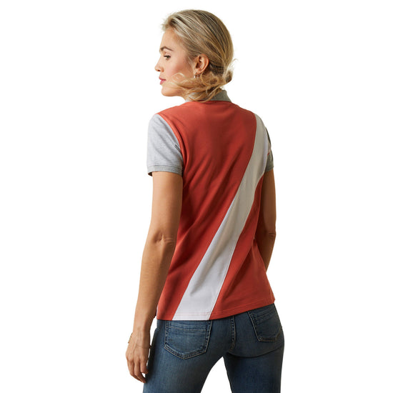 Womens Taryn Short Sleeved Polo Shirt Burnt Sienna