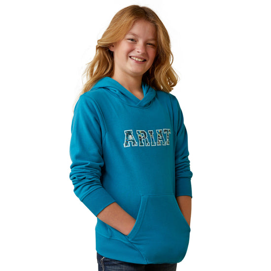 Kids 3D Logo 2.0 Hoodie Mosaic Blue