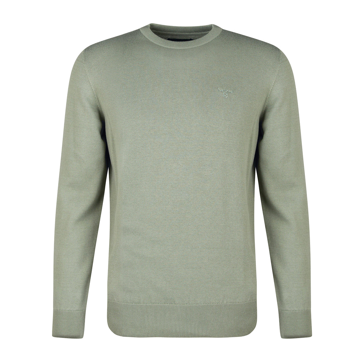 Mens Pima Cotton Crew Neck Sweater Agave Green