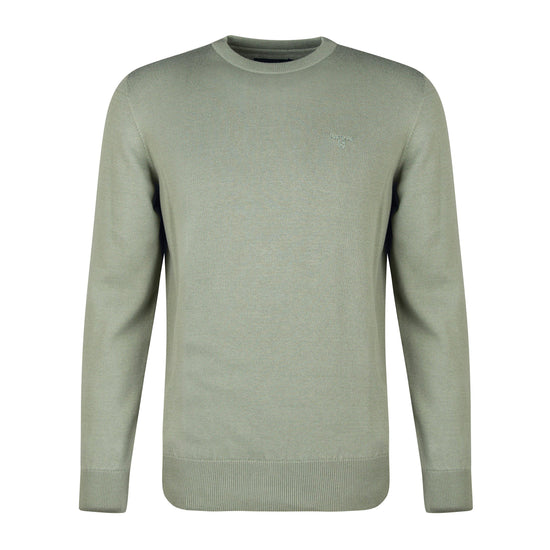 Mens Pima Cotton Crew Neck Sweater Agave Green
