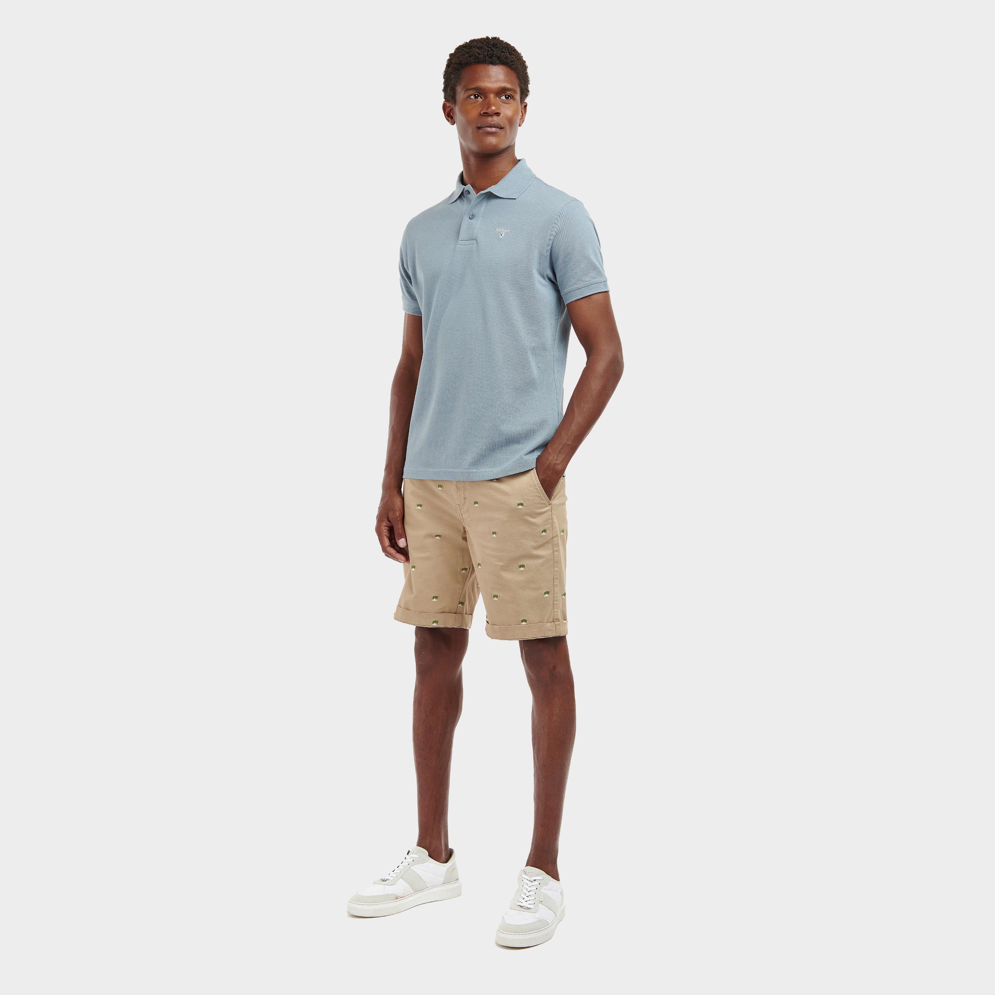 Mens Sports Polo Shirt Washed Blue