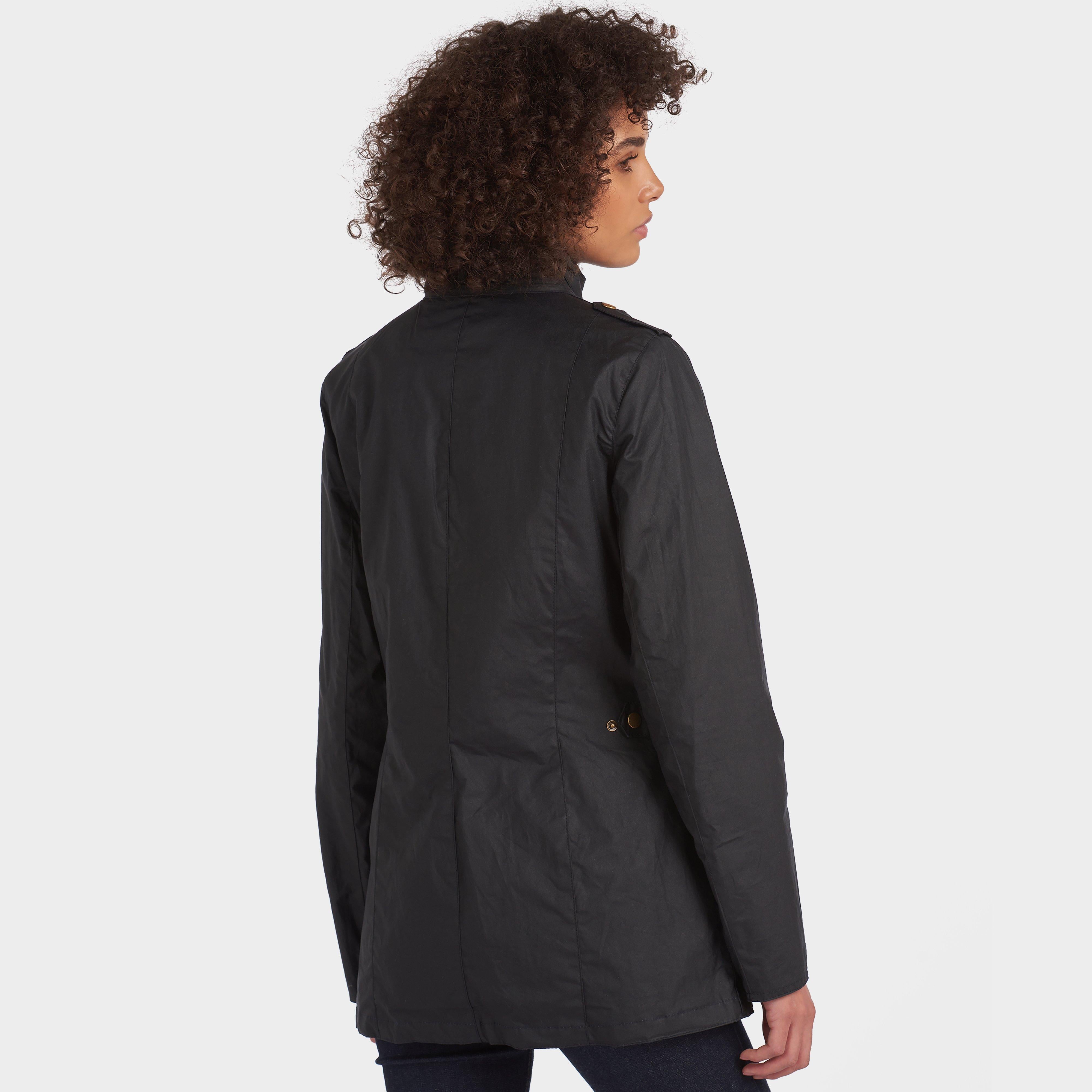Womens Lightweight Defence Waxed Cotton Jacket Navy