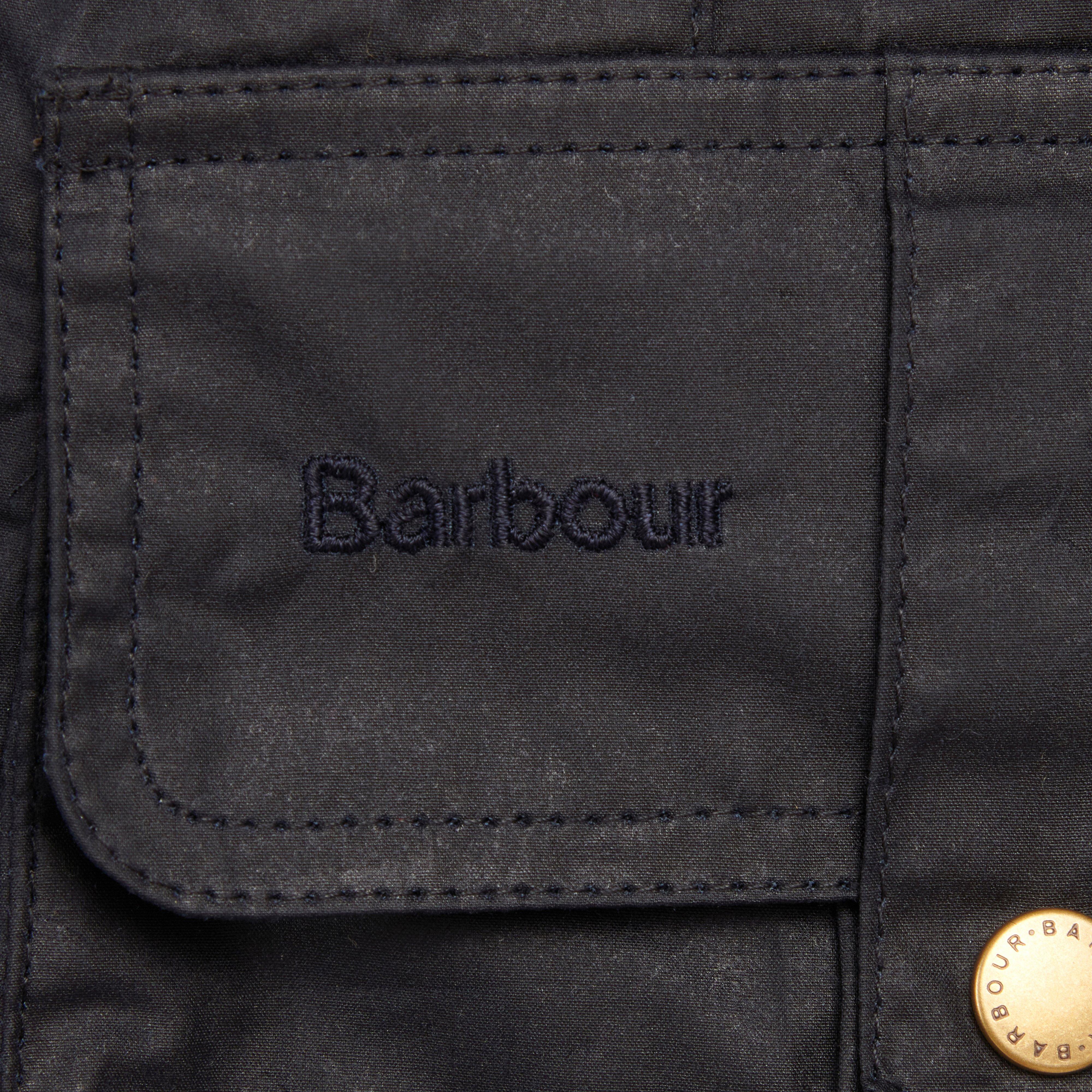 Womens Lightweight Defence Waxed Cotton Jacket Navy