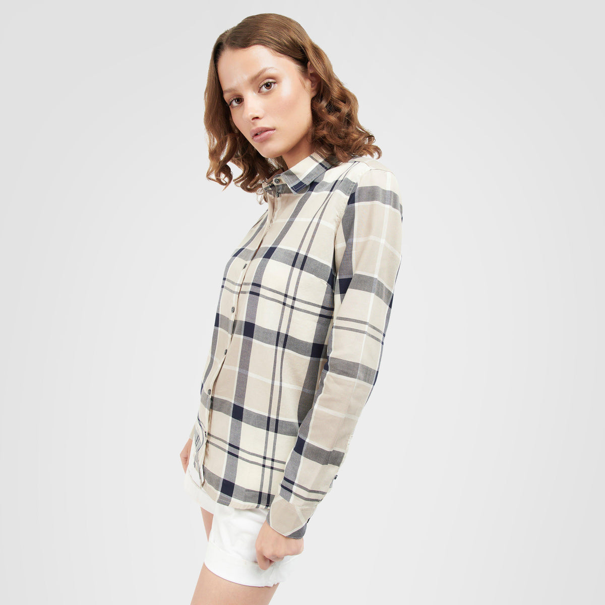 Womens Bredon Shirt Indigo Tartan