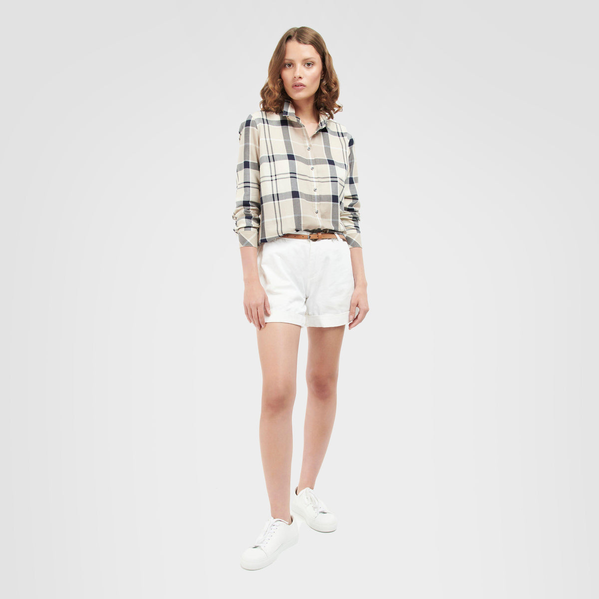 Womens Bredon Shirt Indigo Tartan